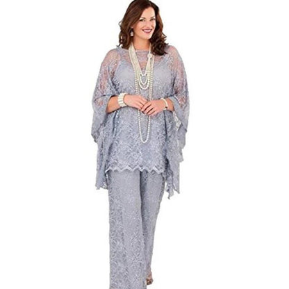 Lace Mother's Three-piece Suit