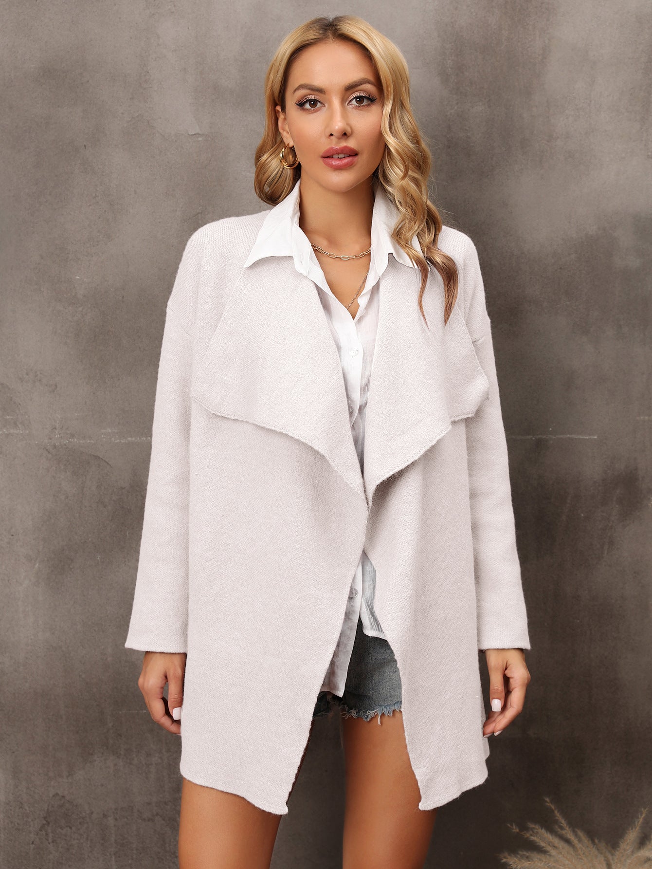 Plus Size Women's Long Fashion Coat