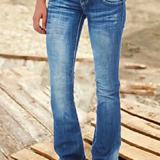 Women's Low Waist Flare Jeans