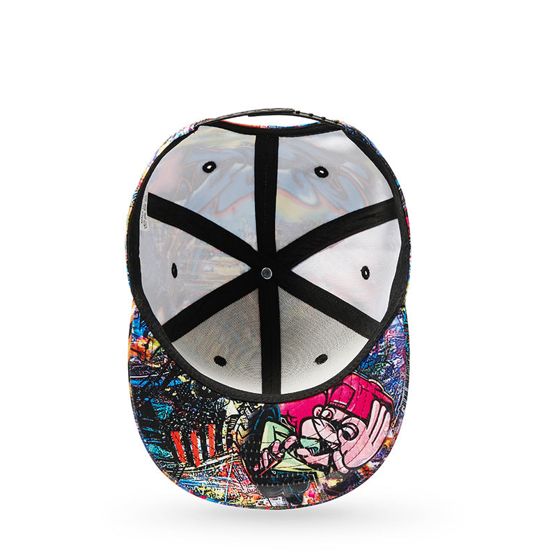 Spring And Summer New Abstract Graffiti Three-dimensional Pattern Printing Baseball Cap